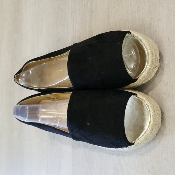 EUC - Chase + Chloe Skylar Black Espadrilles Size 10 - Picture 4 of 11